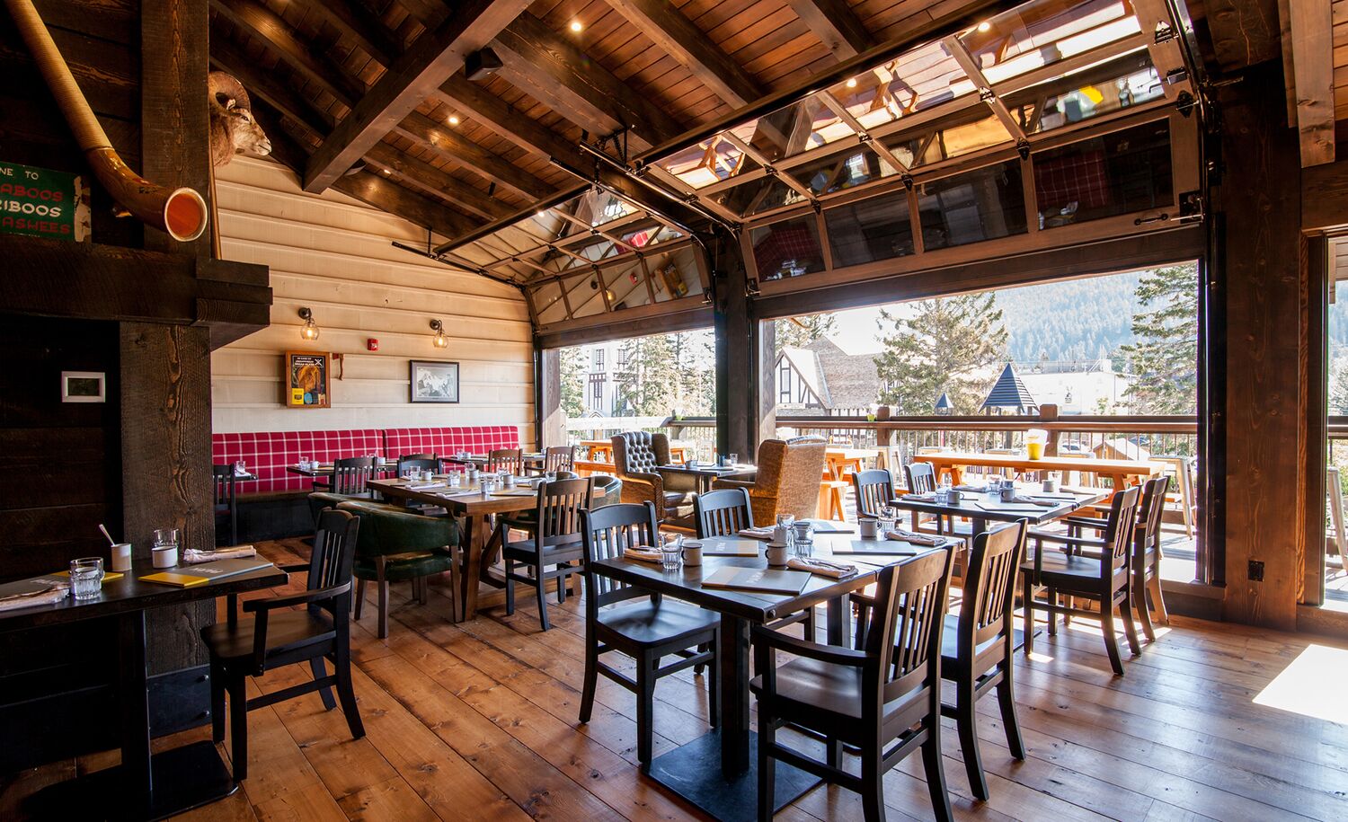 Interior shot of PARK Distillery in Banff National Park.
